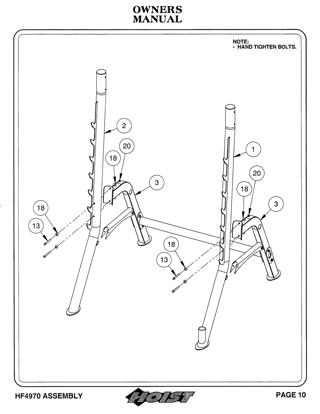 Hoist Fitness hf4970 owner manual 