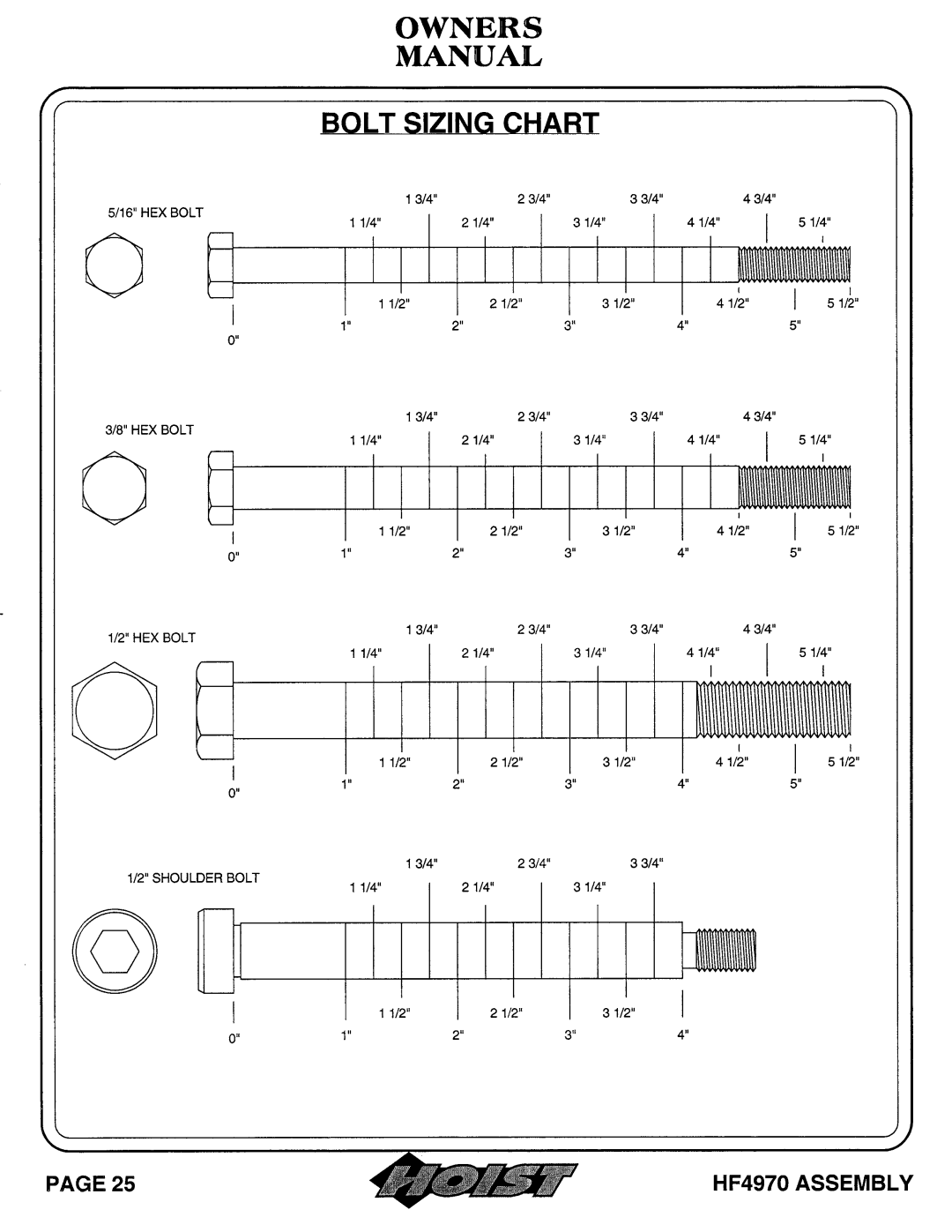 Hoist Fitness hf4970 owner manual 