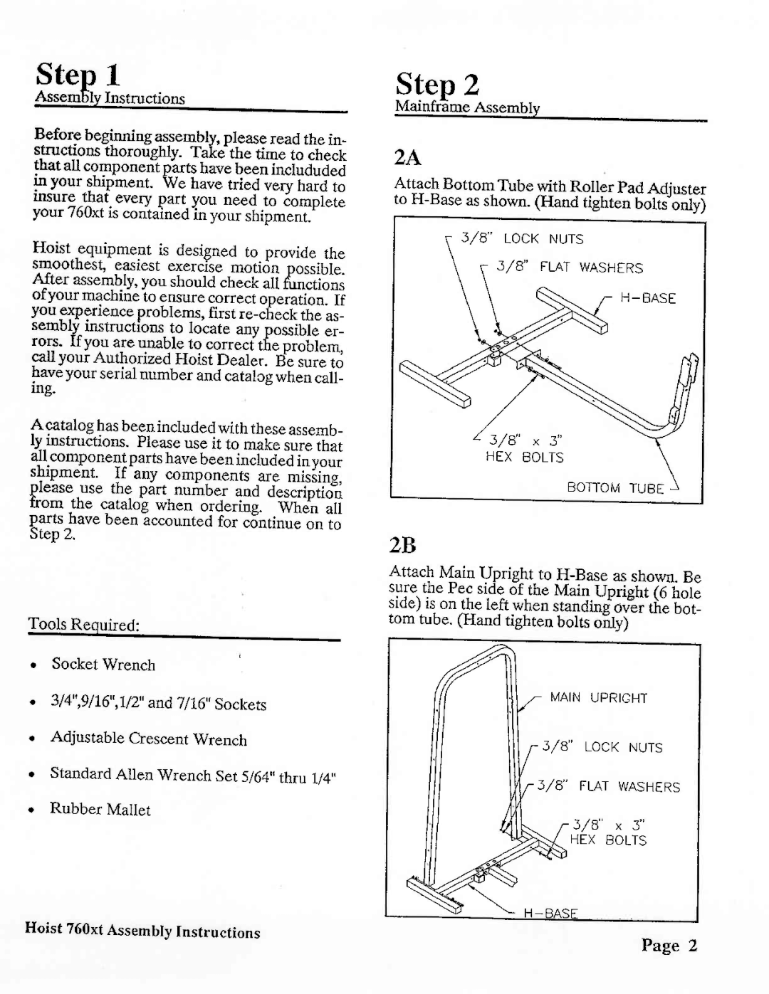 Hoist Fitness Hoist 760xt manual 