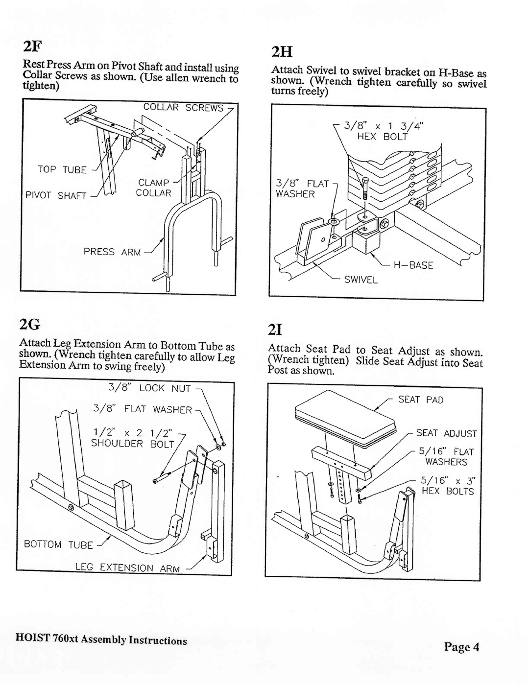 Hoist Fitness Hoist 760xt manual 