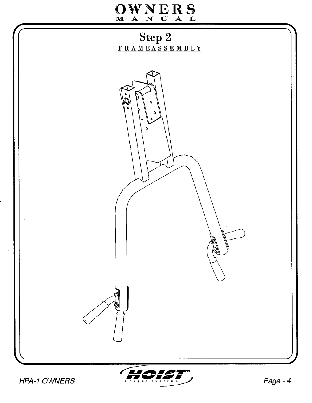 Hoist Fitness HPA-1 owner manual 