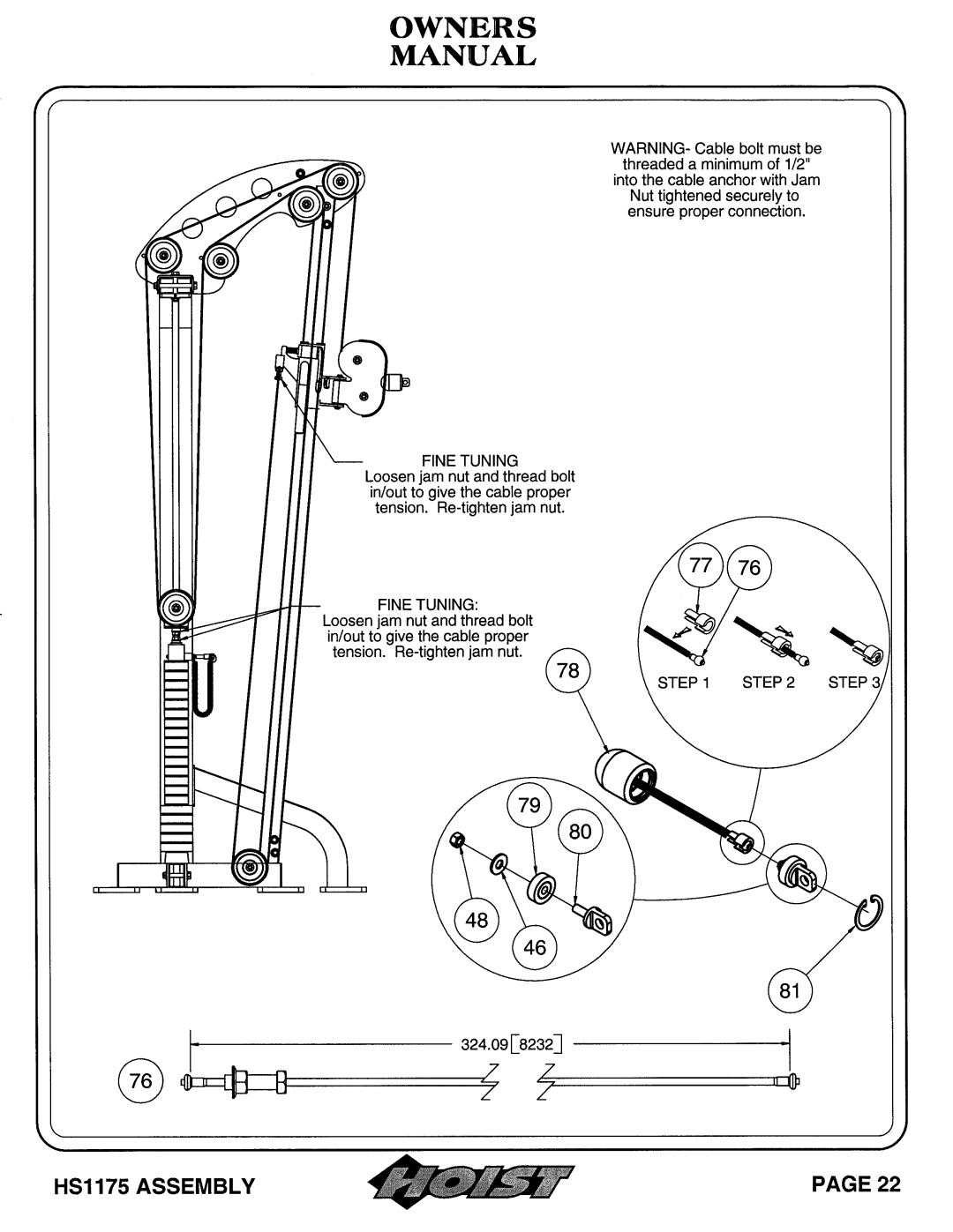 Hoist Fitness HS1175 owner manual 