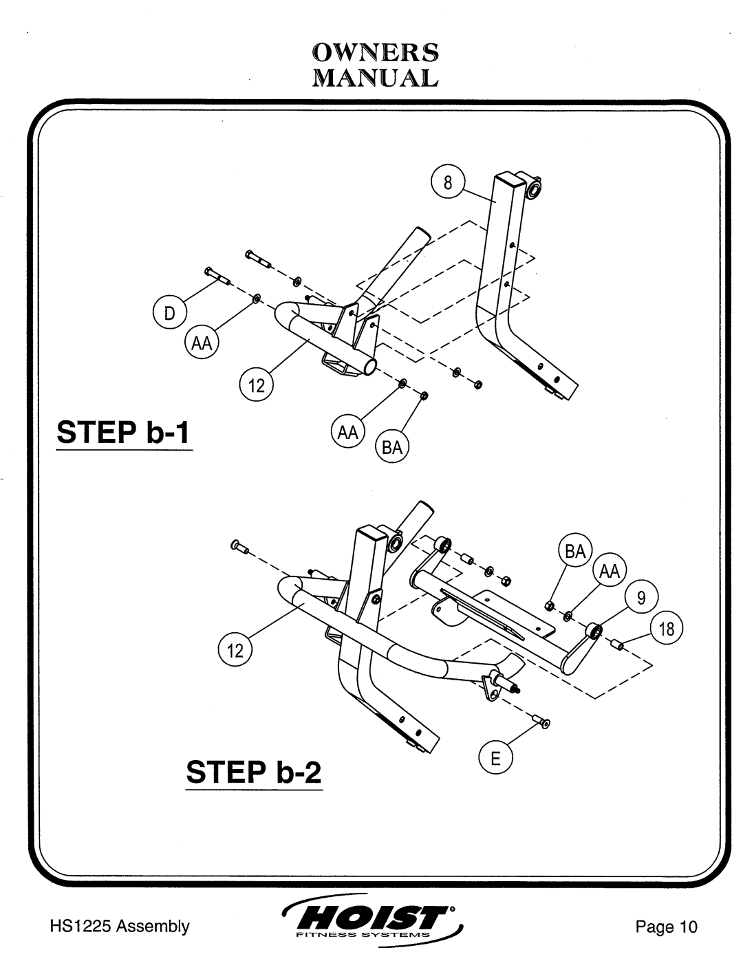 Hoist Fitness HS1225 manual 