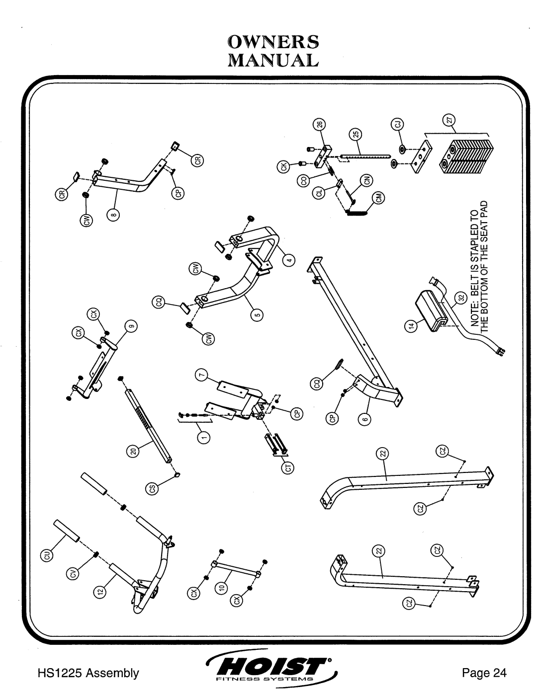 Hoist Fitness HS1225 manual 