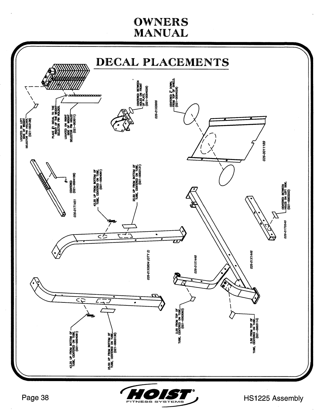 Hoist Fitness HS1225 manual 