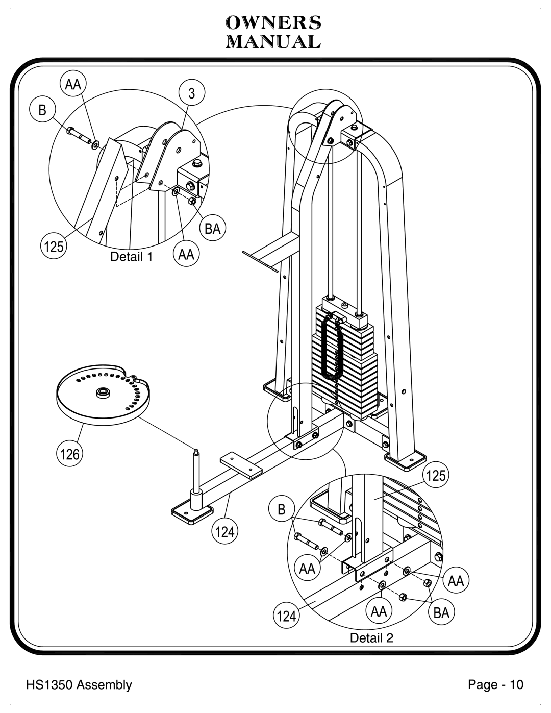 Hoist Fitness HS1350 manual 