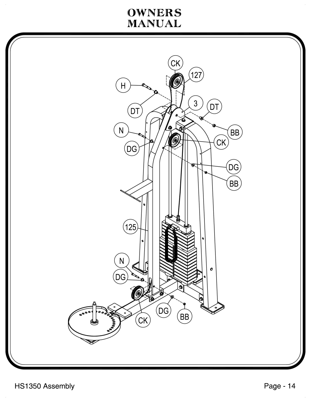 Hoist Fitness HS1350 manual 