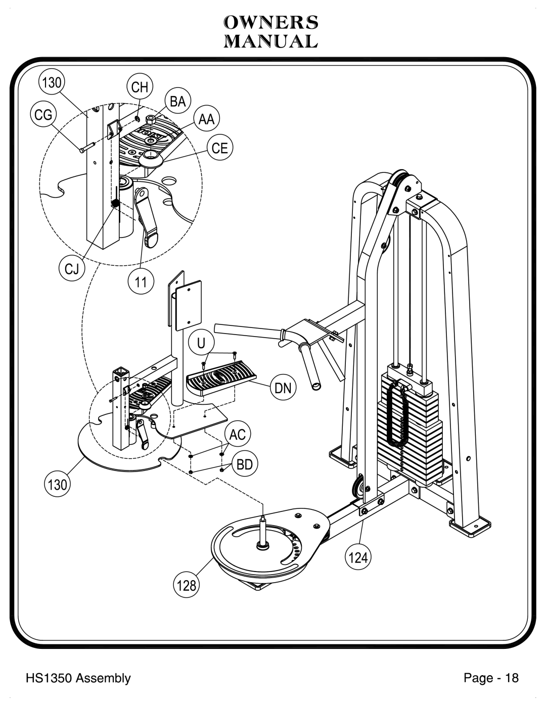 Hoist Fitness HS1350 manual 