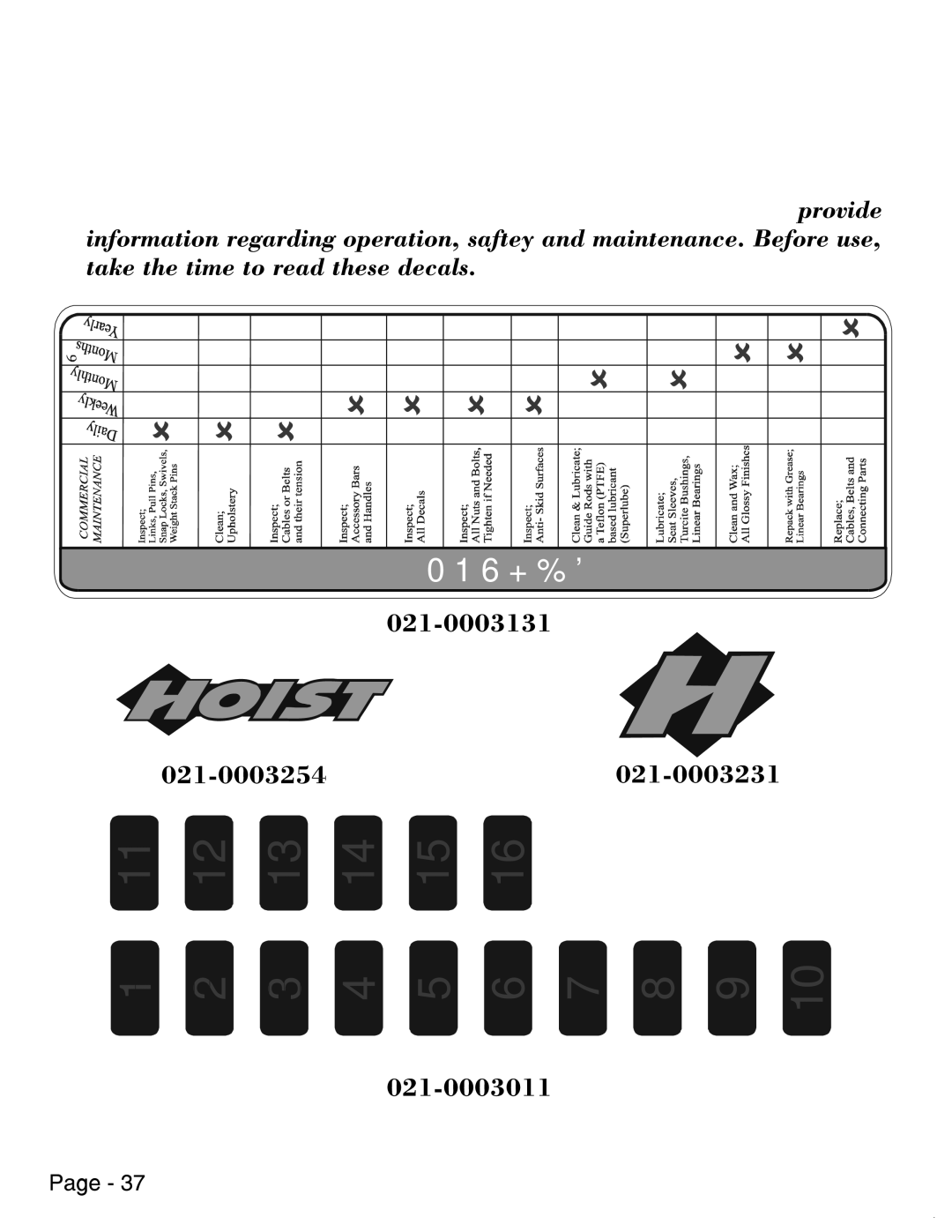 Hoist Fitness HS1350 manual 