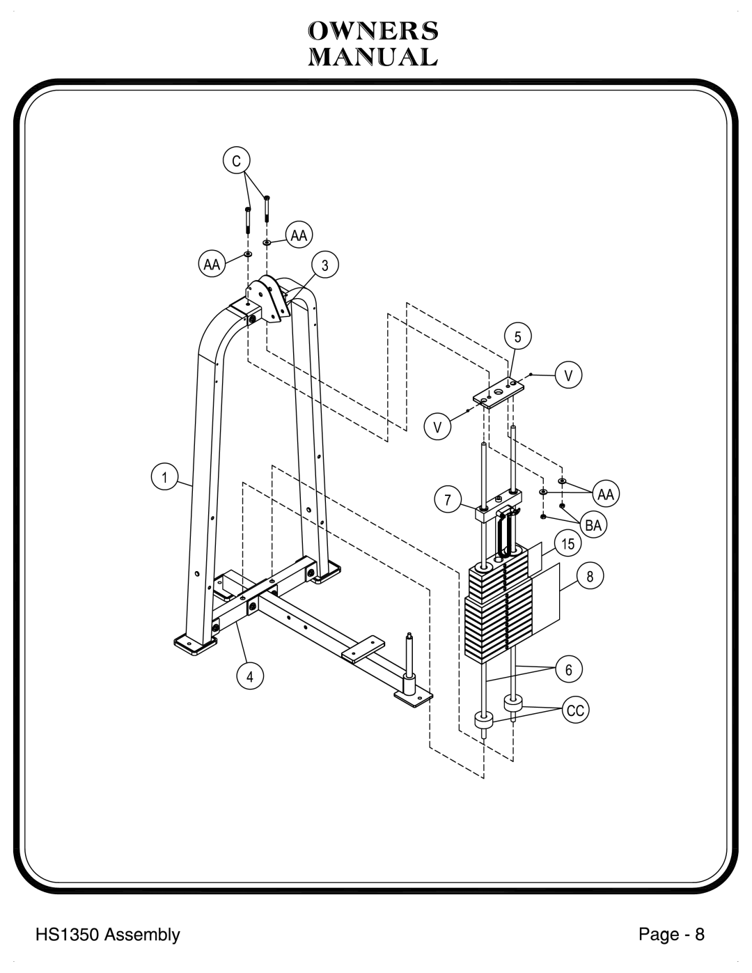 Hoist Fitness HS1350 manual 