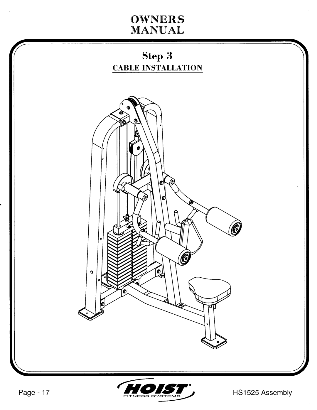 Hoist Fitness HS1525 manual 