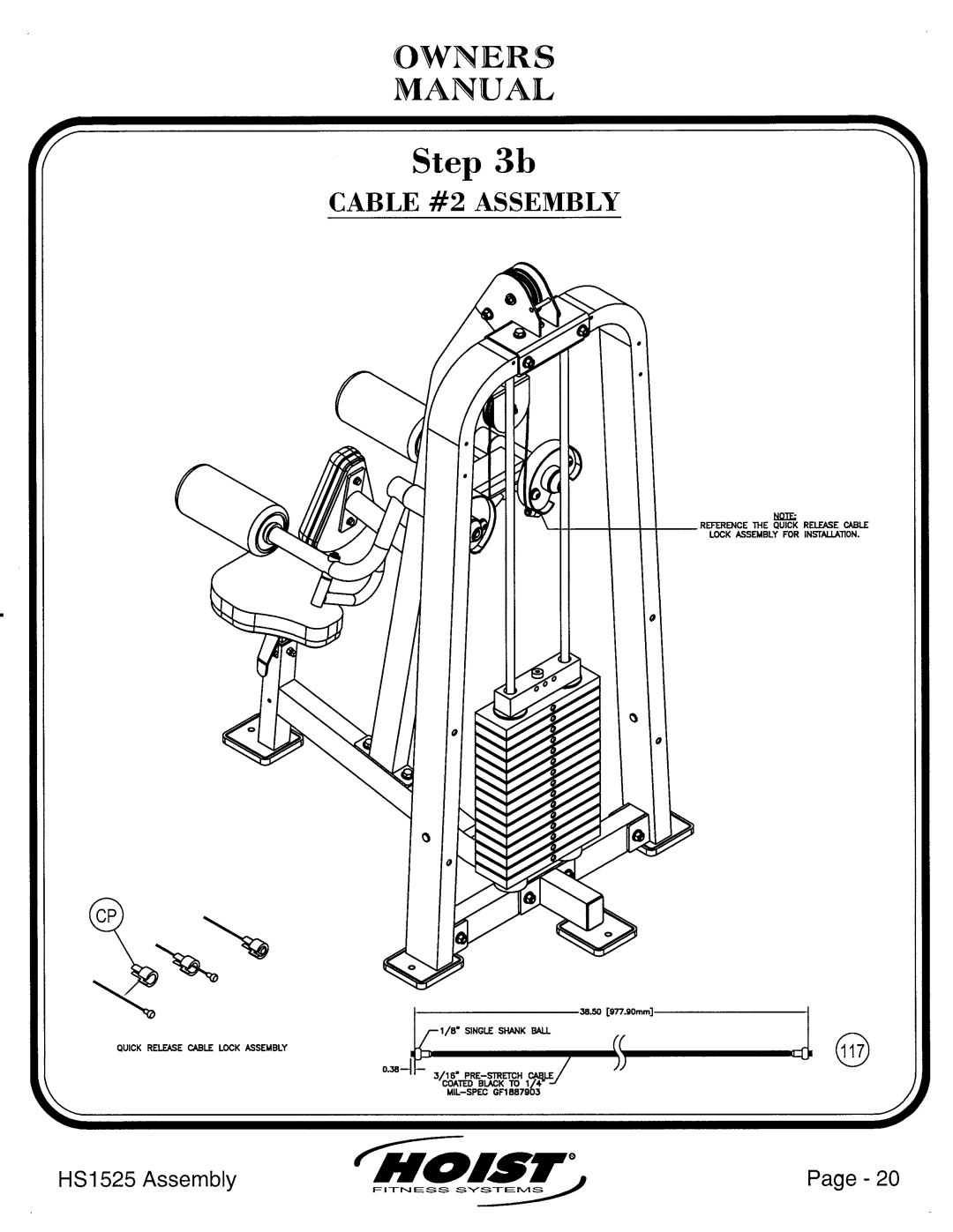 Hoist Fitness HS1525 manual 