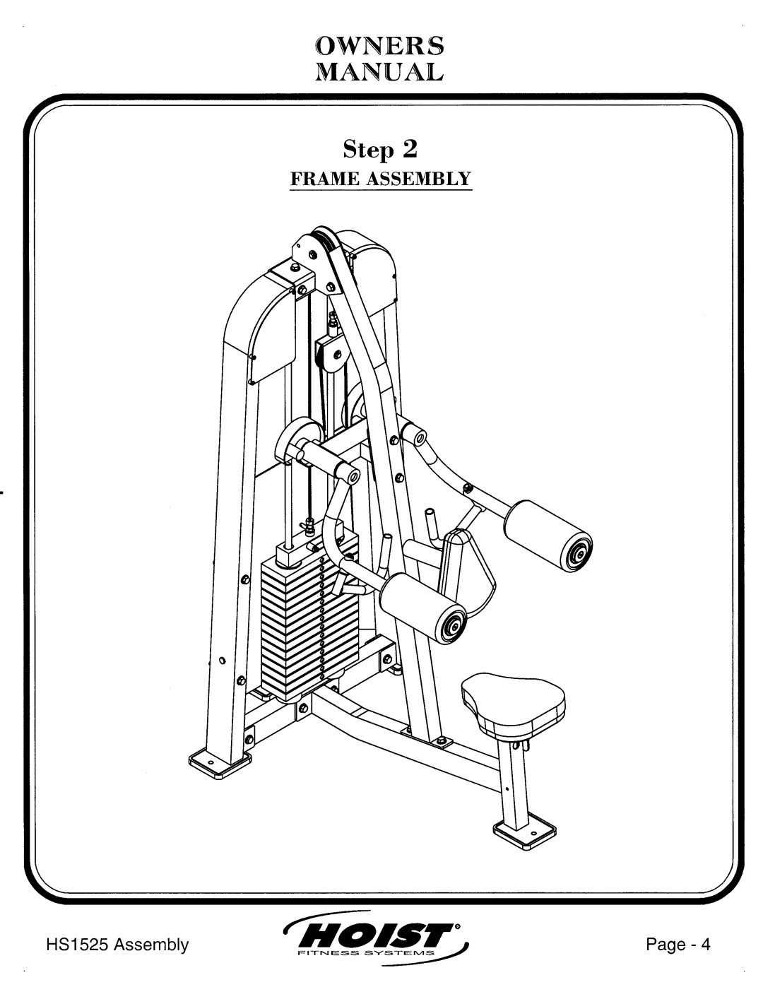 Hoist Fitness HS1525 manual 