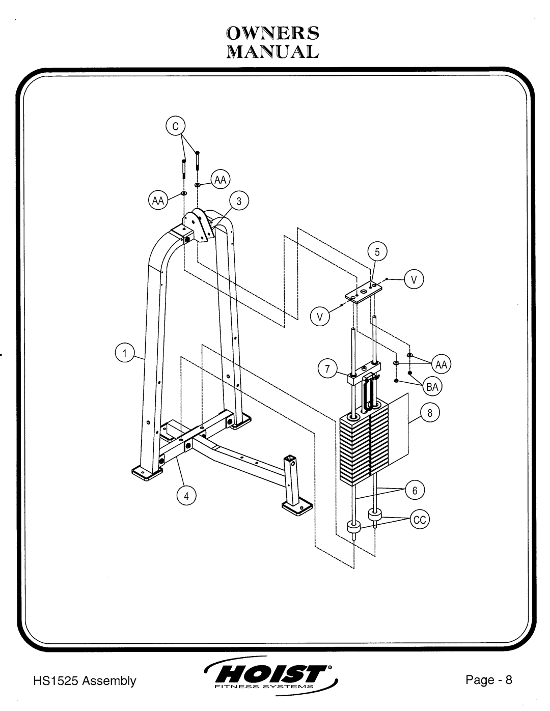 Hoist Fitness HS1525 manual 