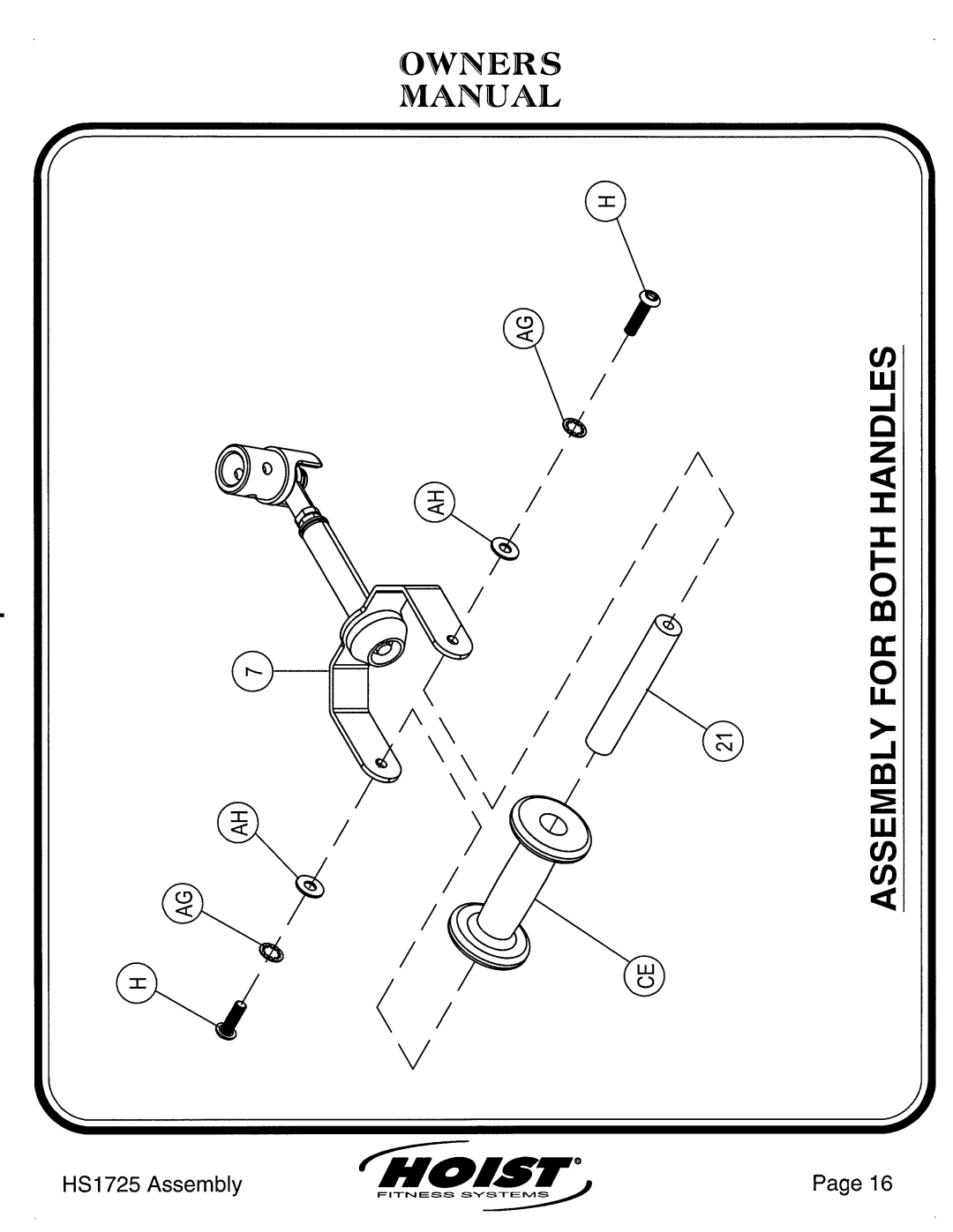 Hoist Fitness HS1725 manual 