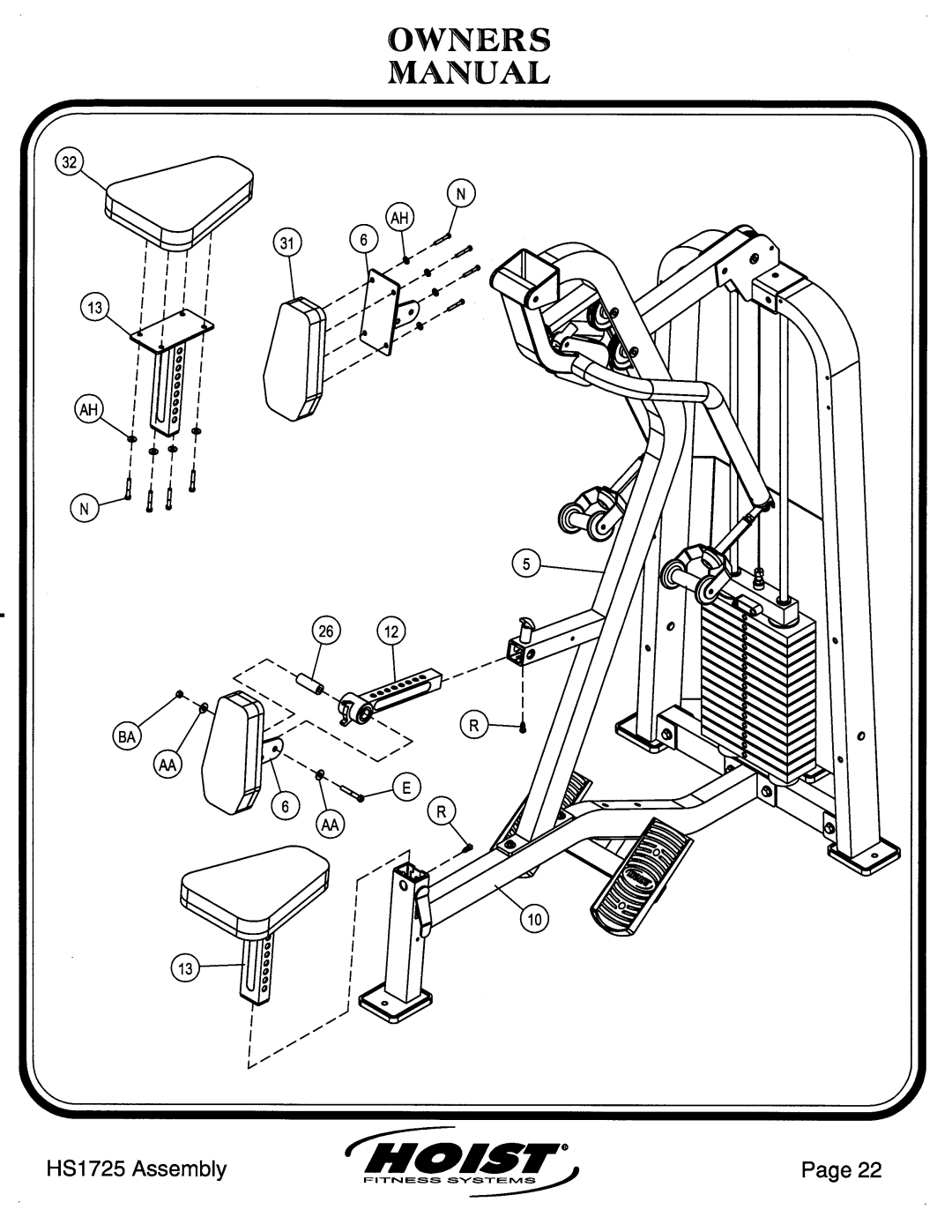 Hoist Fitness HS1725 manual 