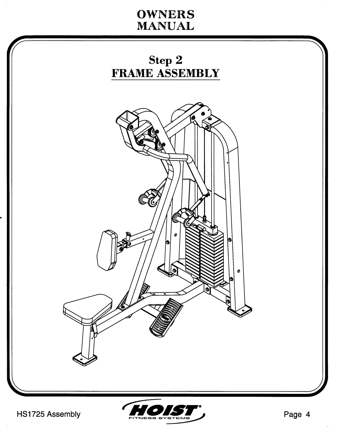 Hoist Fitness HS1725 manual 