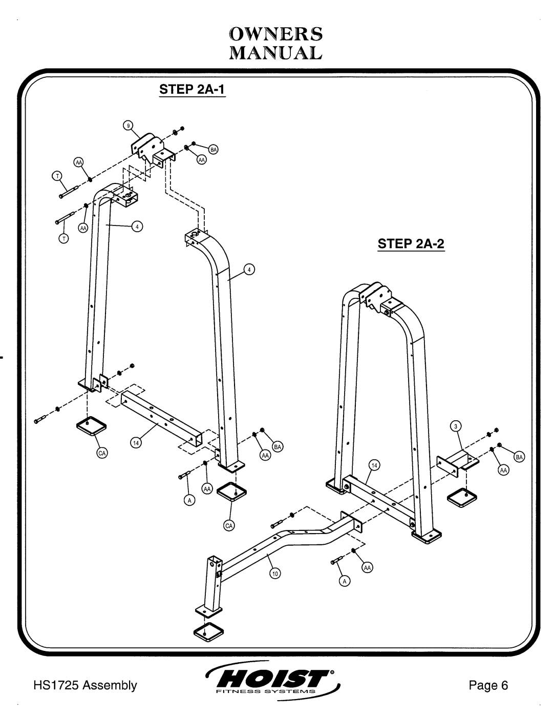 Hoist Fitness HS1725 manual 