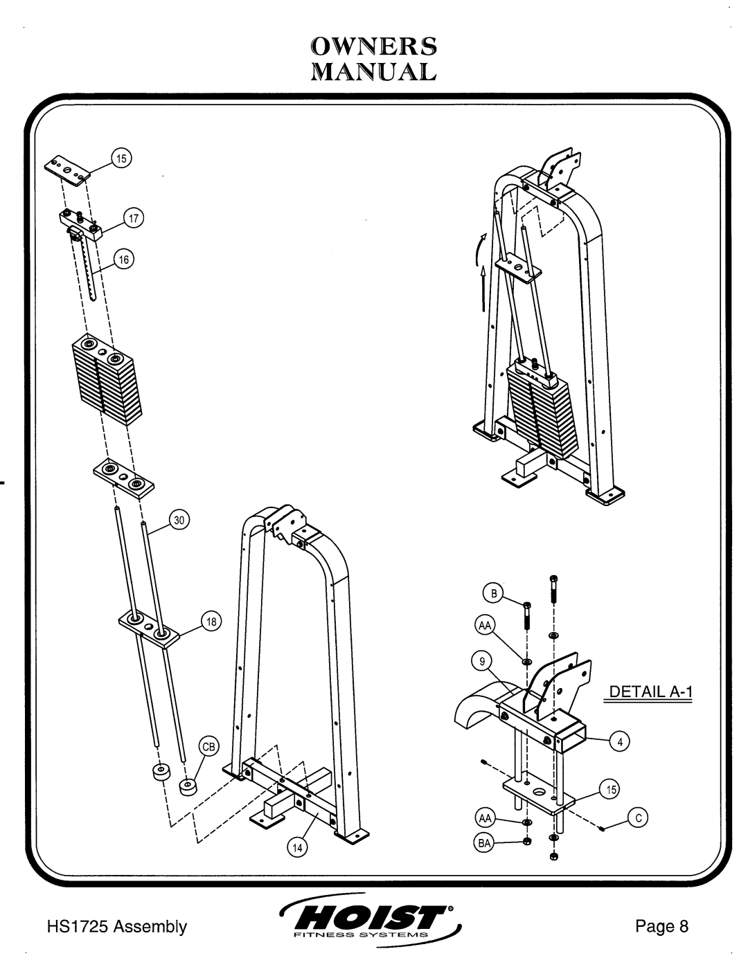 Hoist Fitness HS1725 manual 