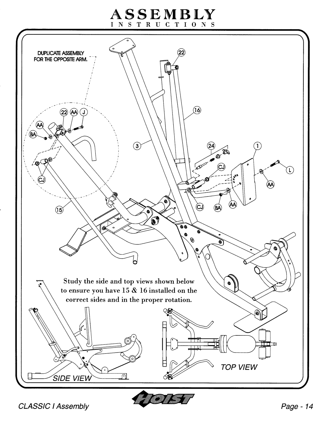 Hoist Fitness I manual 