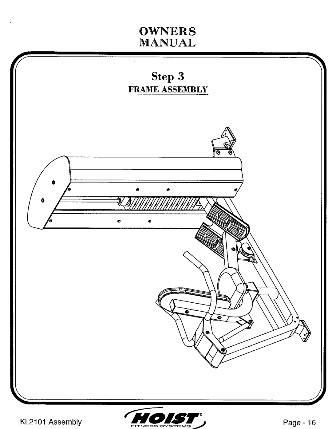 Hoist Fitness KL2101 manual 