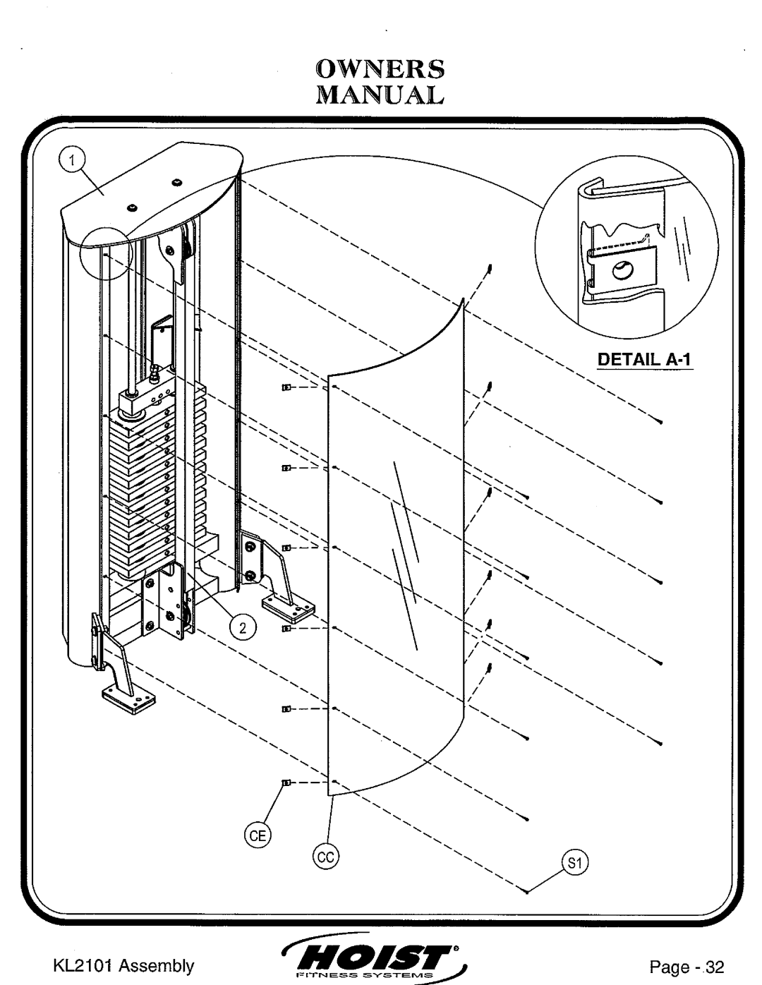 Hoist Fitness KL2101 manual 