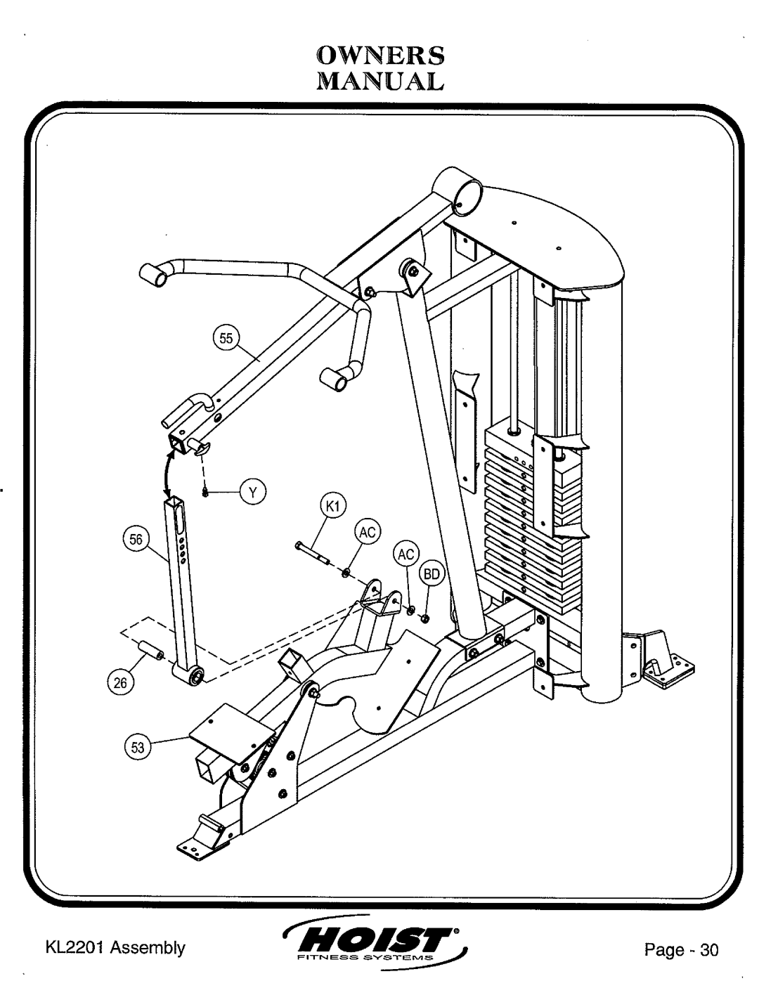 Hoist Fitness KL2201 manual 