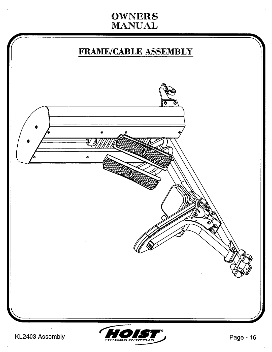 Hoist Fitness KL2403 manual 