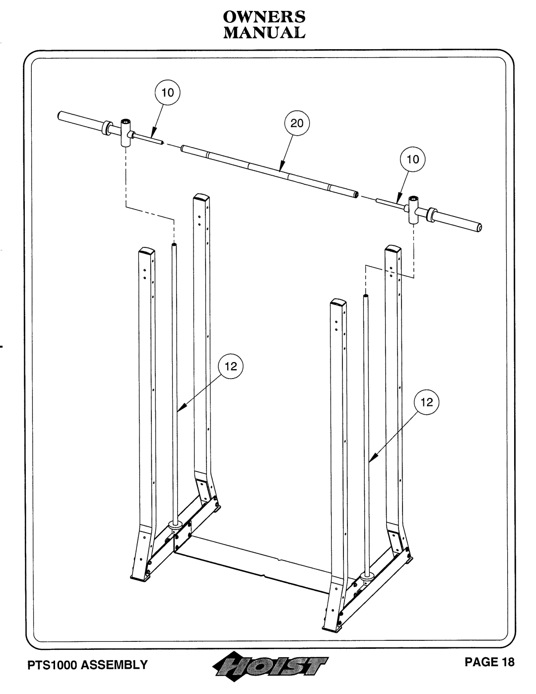 Hoist Fitness PTS 1000 owner manual 