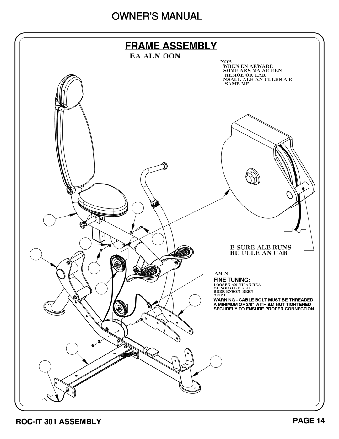 Hoist Fitness RS-1301 owner manual ROC-IT 301 Assembly 