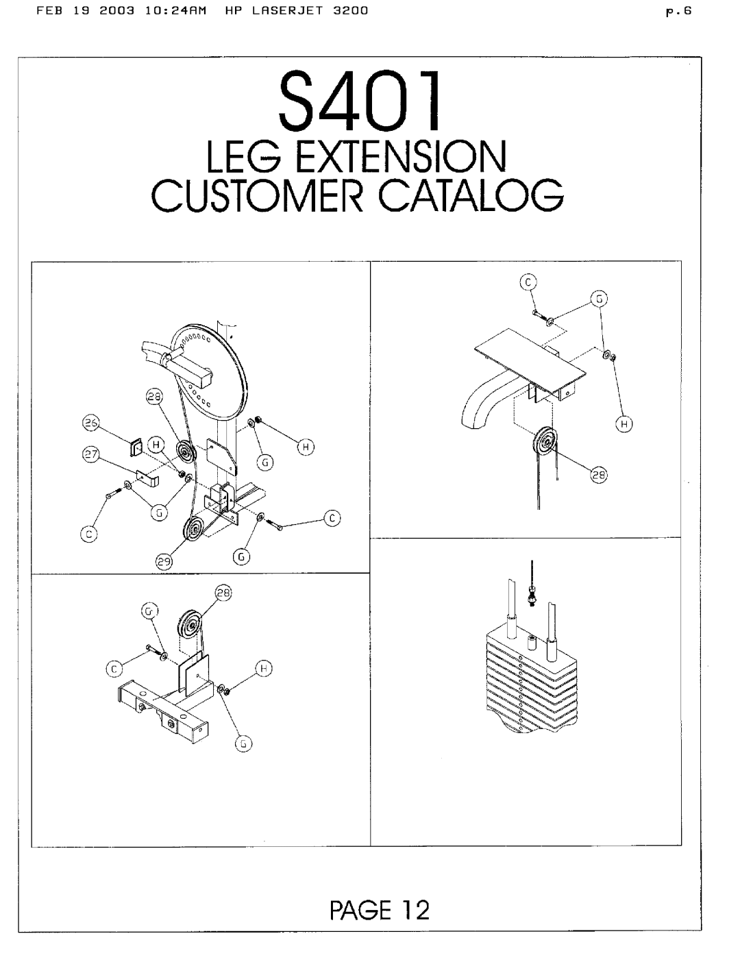 Hoist Fitness S401 manual 