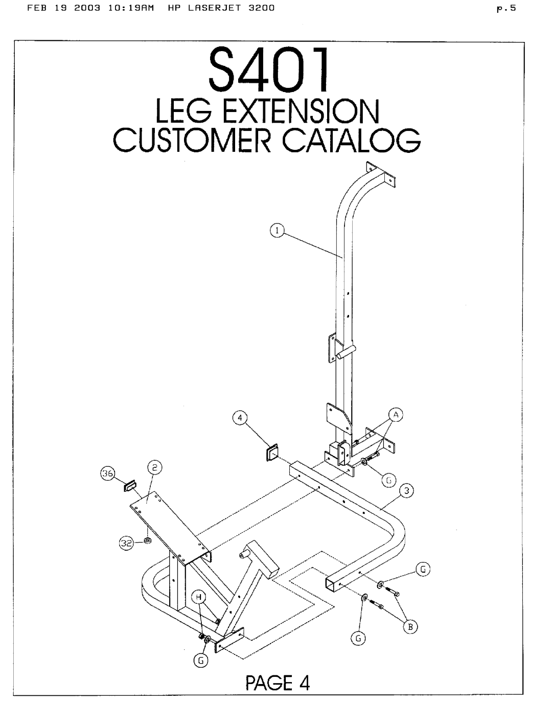 Hoist Fitness S401 manual 