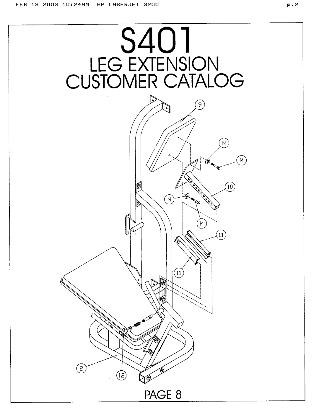 Hoist Fitness S401 manual 