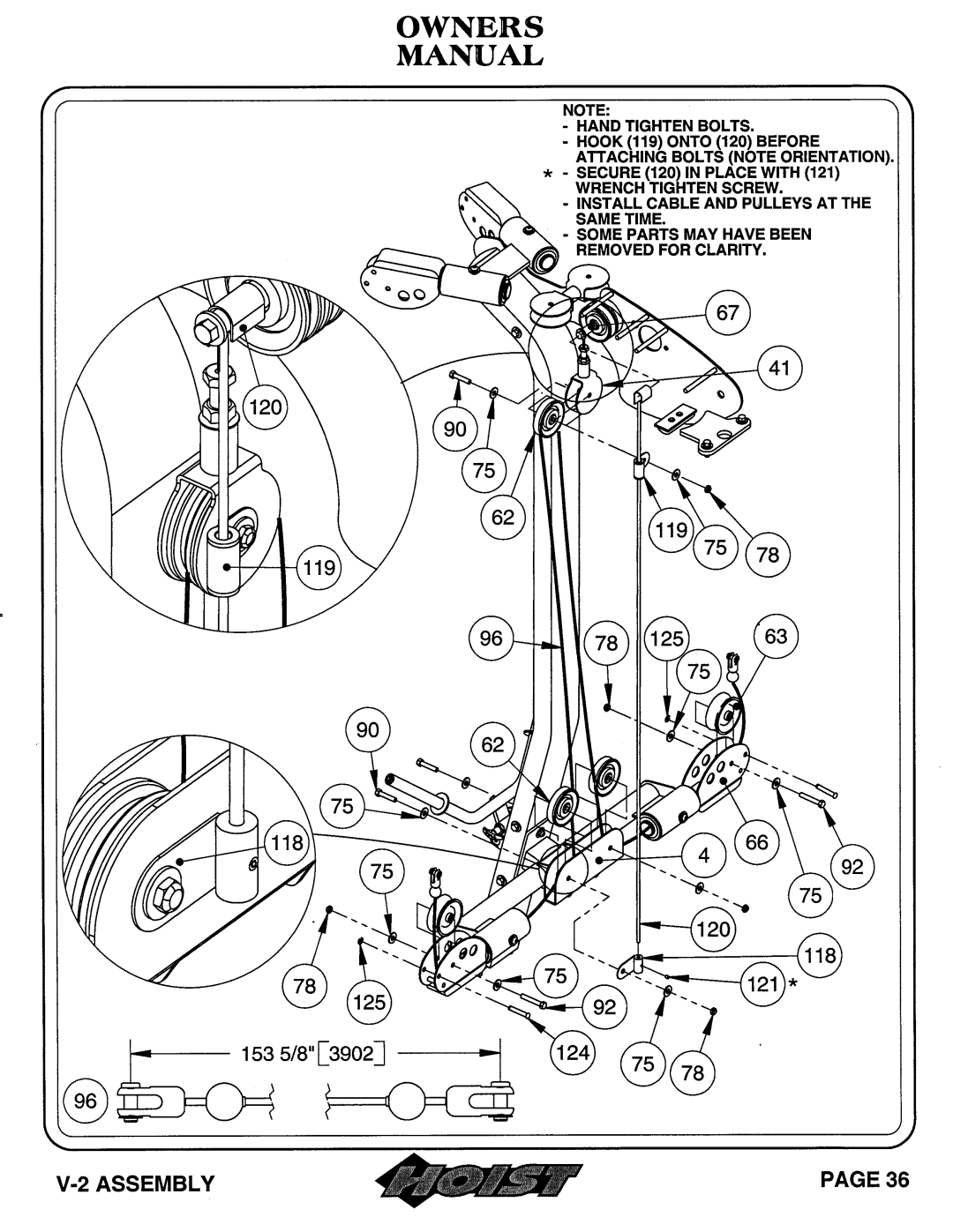 Hoist Fitness V-2 owner manual 