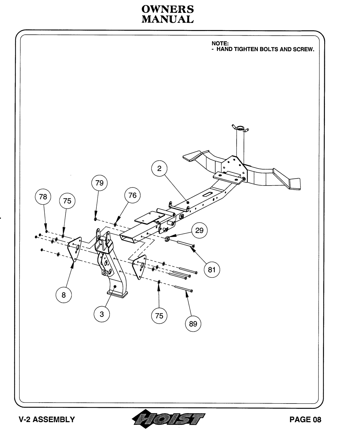 Hoist Fitness V-2 owner manual 