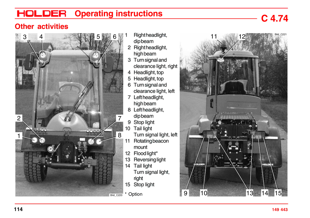 Holder 4.74 manual 13 14 