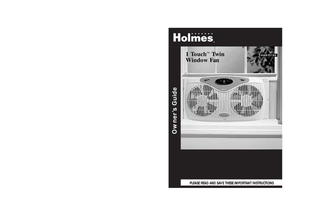 Holmes HAWF2199 warranty Touch Twin 