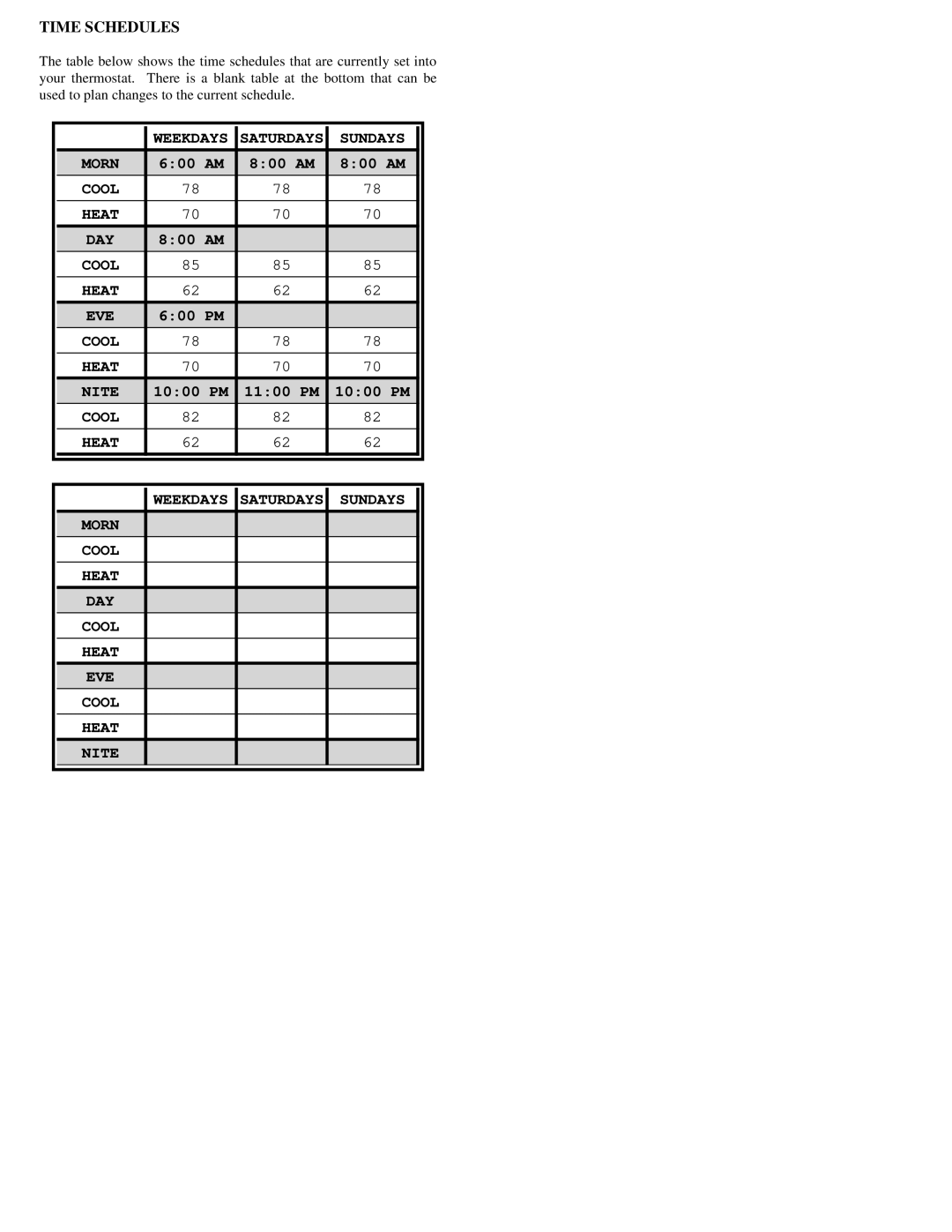 Home Automation 13R00-4 owner manual Time Schedules 