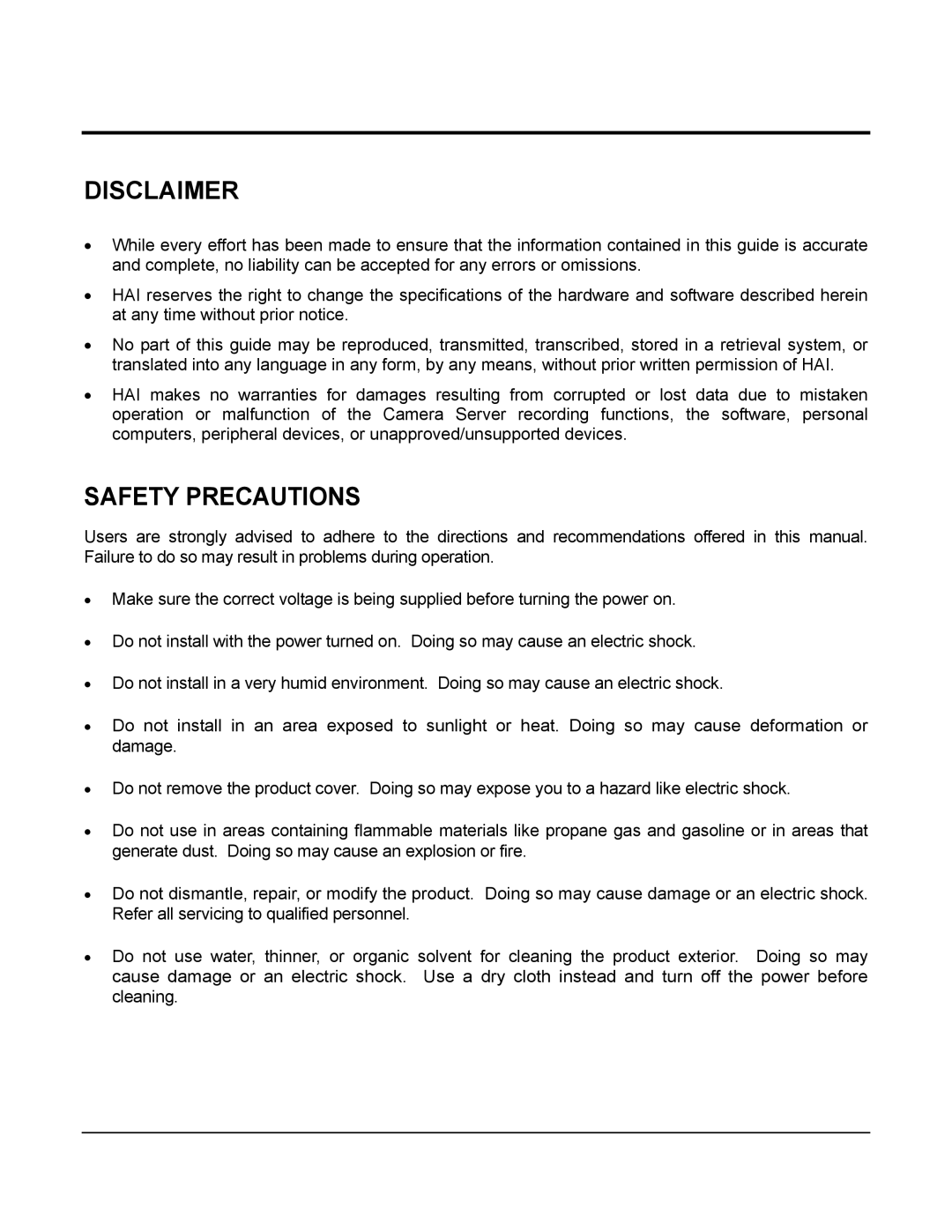 Home Automation 87A00-1 manual Disclaimer 