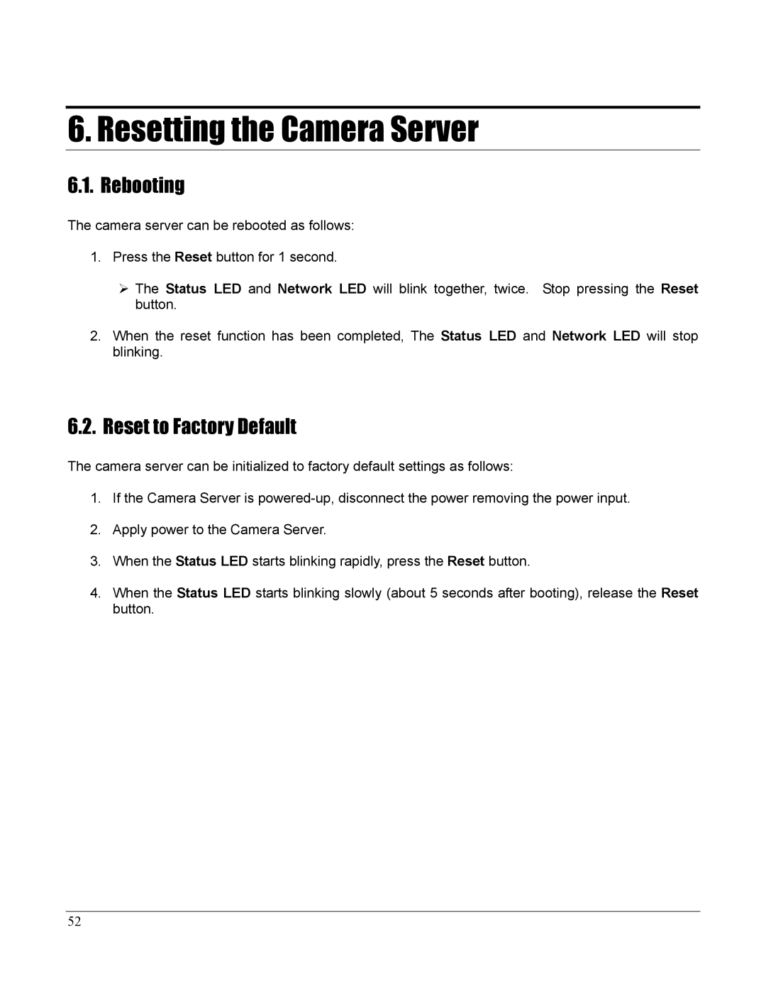 Home Automation 87A00-1 manual Rebooting, Reset to Factory Default 