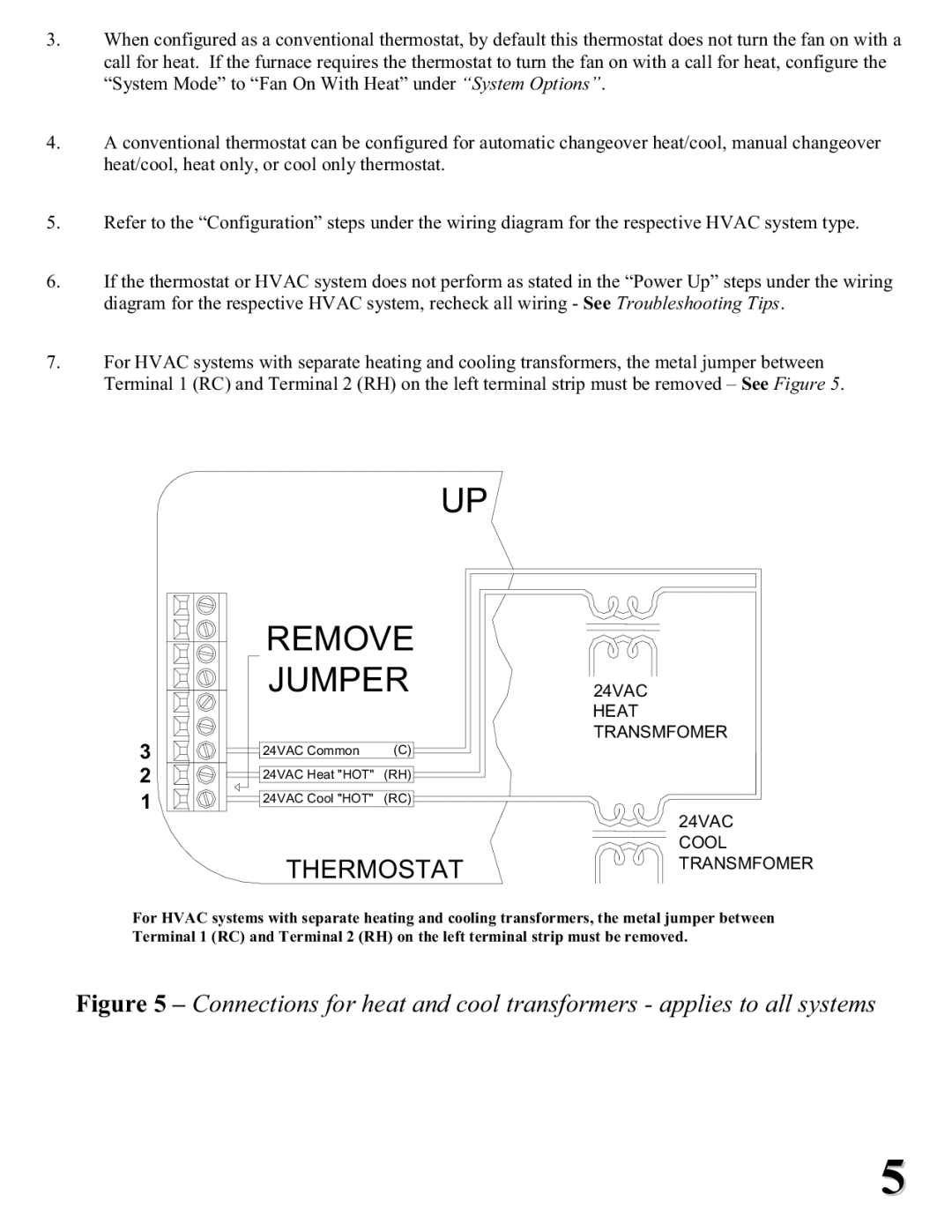 Home Automation RC-1000 installation instructions Remove Jumper 