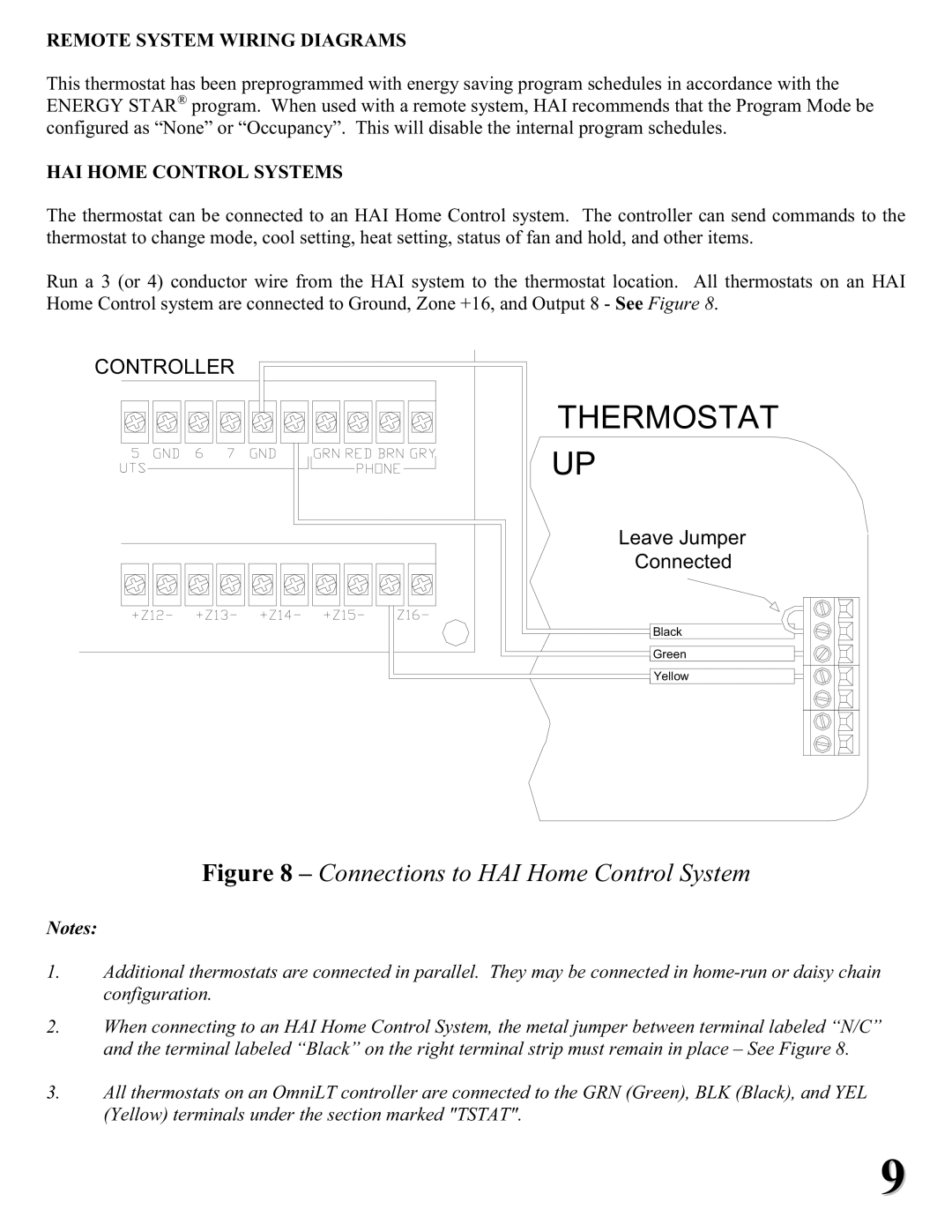 Home Automation RC-1000 installation instructions Remote System Wiring Diagrams, HAI Home Control Systems 