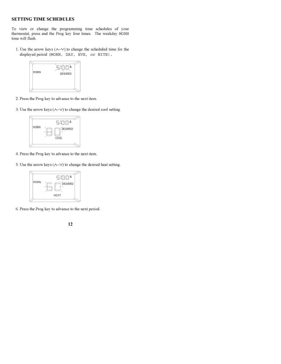 Home Automation RC-100BZ owner manual Setting Time Schedules 