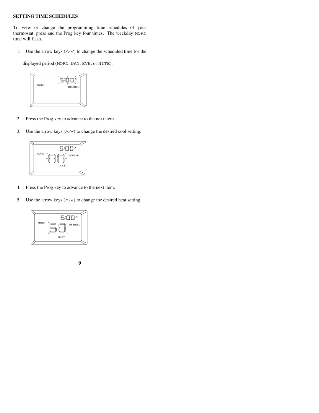 Home Automation RC-120 owner manual Setting Time Schedules 