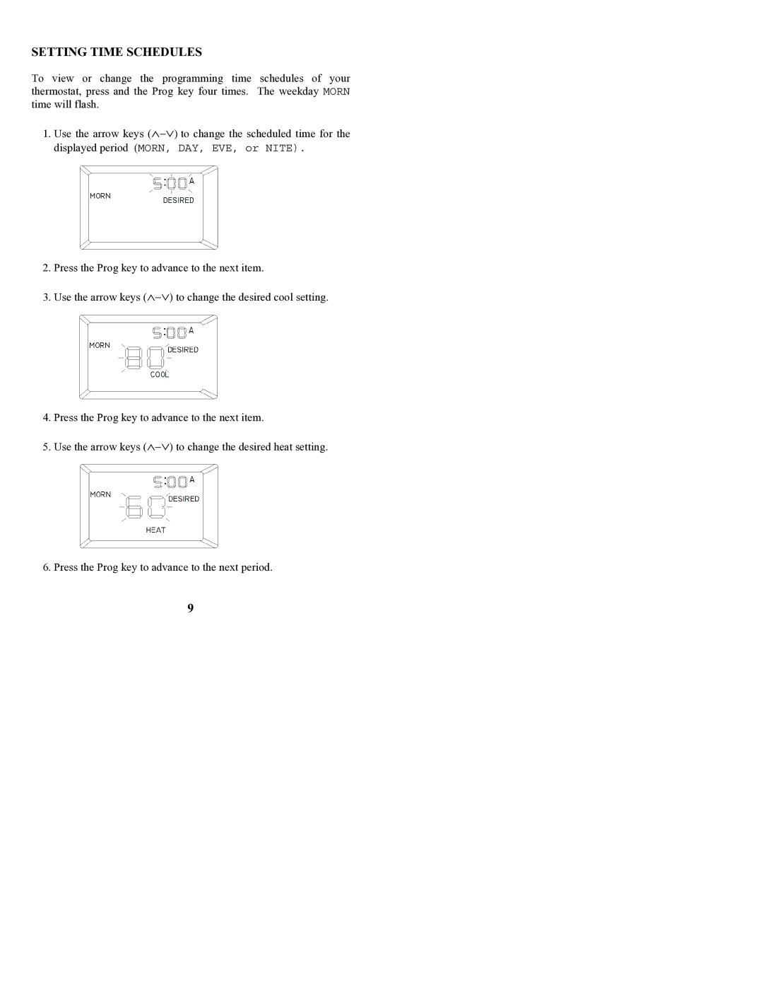 Home Automation RC-80B owner manual Setting Time Schedules 