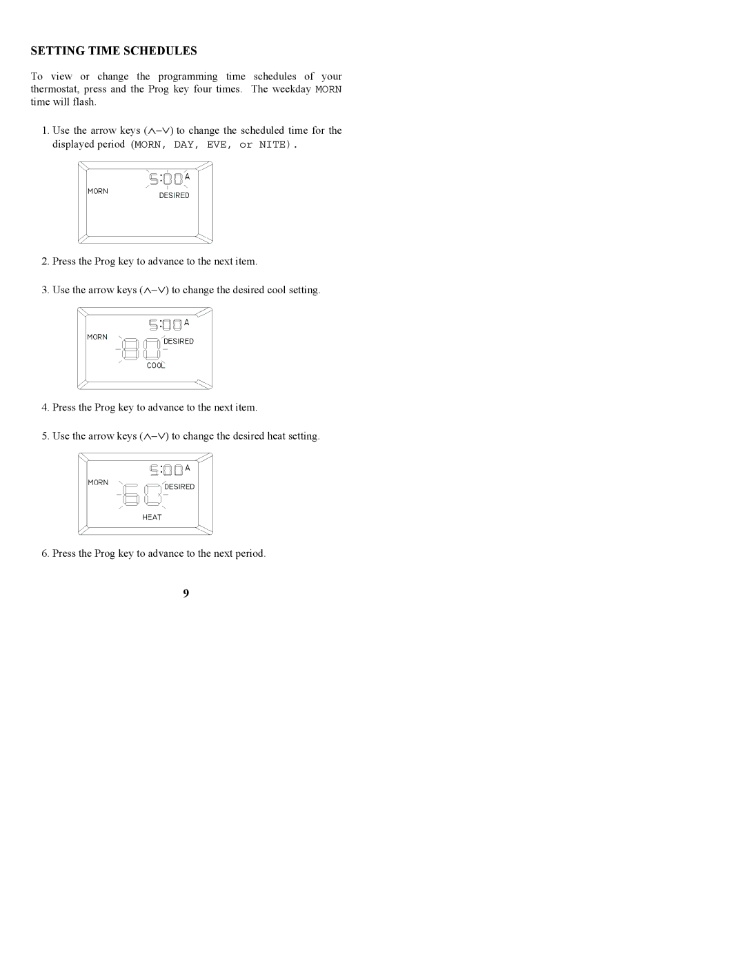 Home Automation RC-90BZ owner manual Setting Time Schedules 