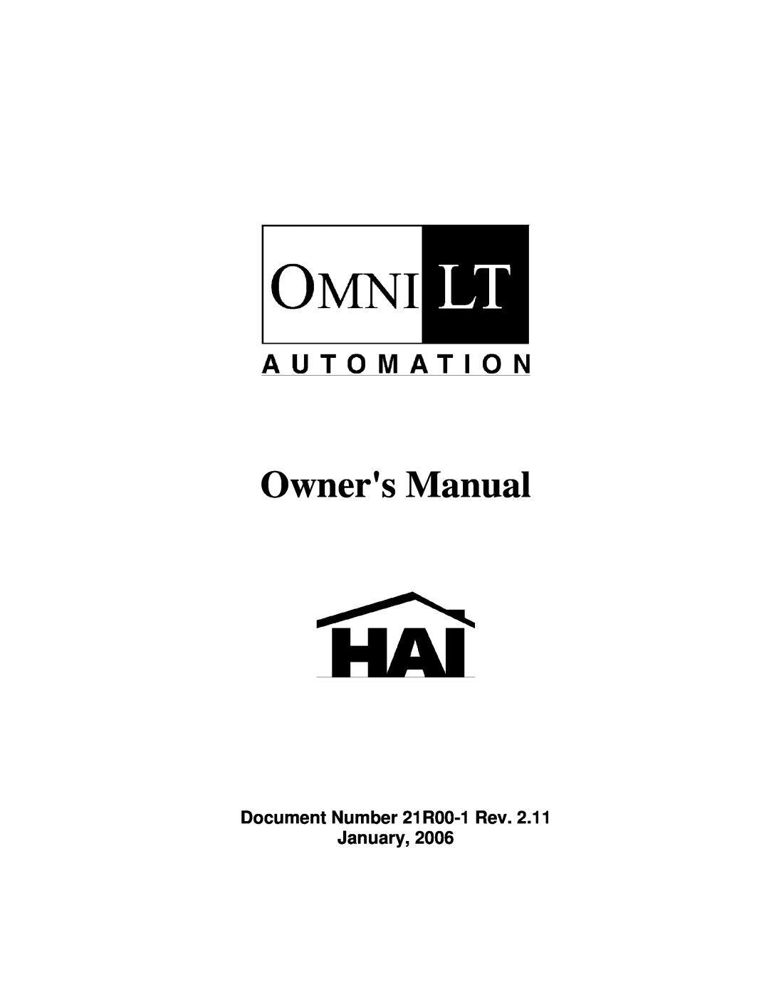 Home Automation SECURITY SYSTEM owner manual Document Number 21R00-1Rev. January 