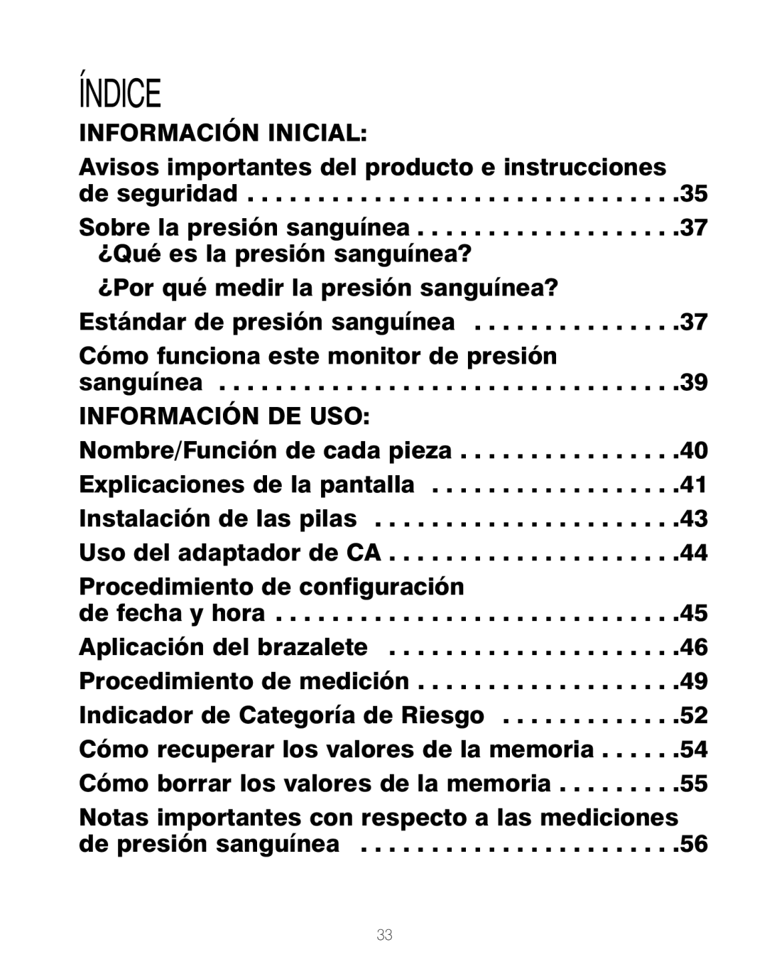 HoMedics BPA-200 manual Información Inicial, Información DE USO 