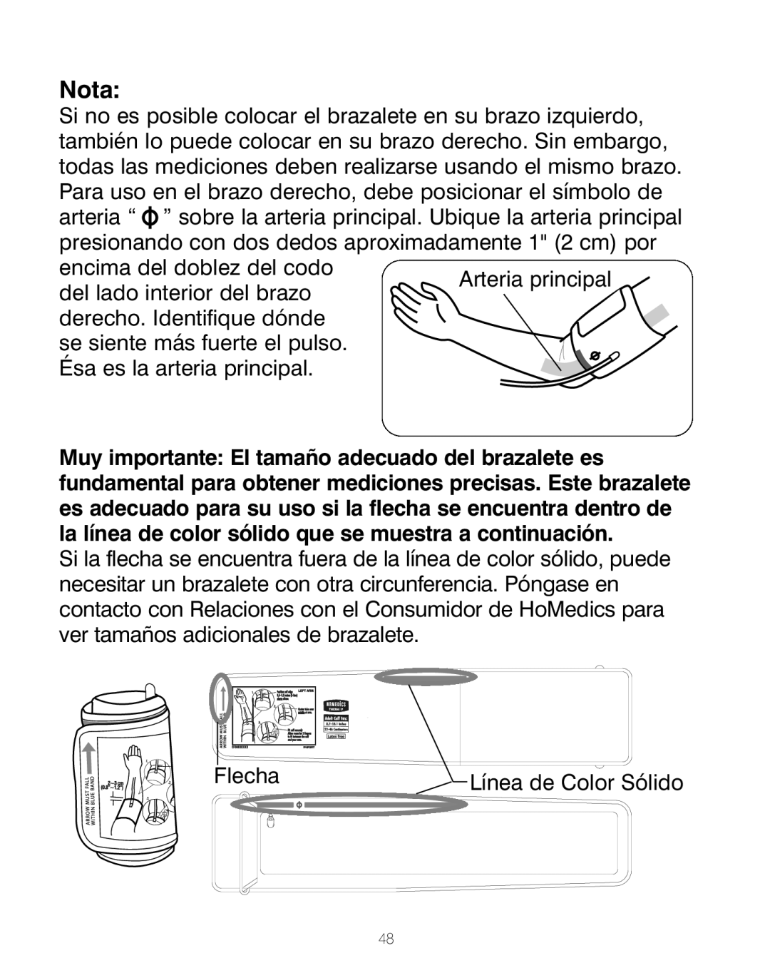 HoMedics BPA-200 manual Nota 