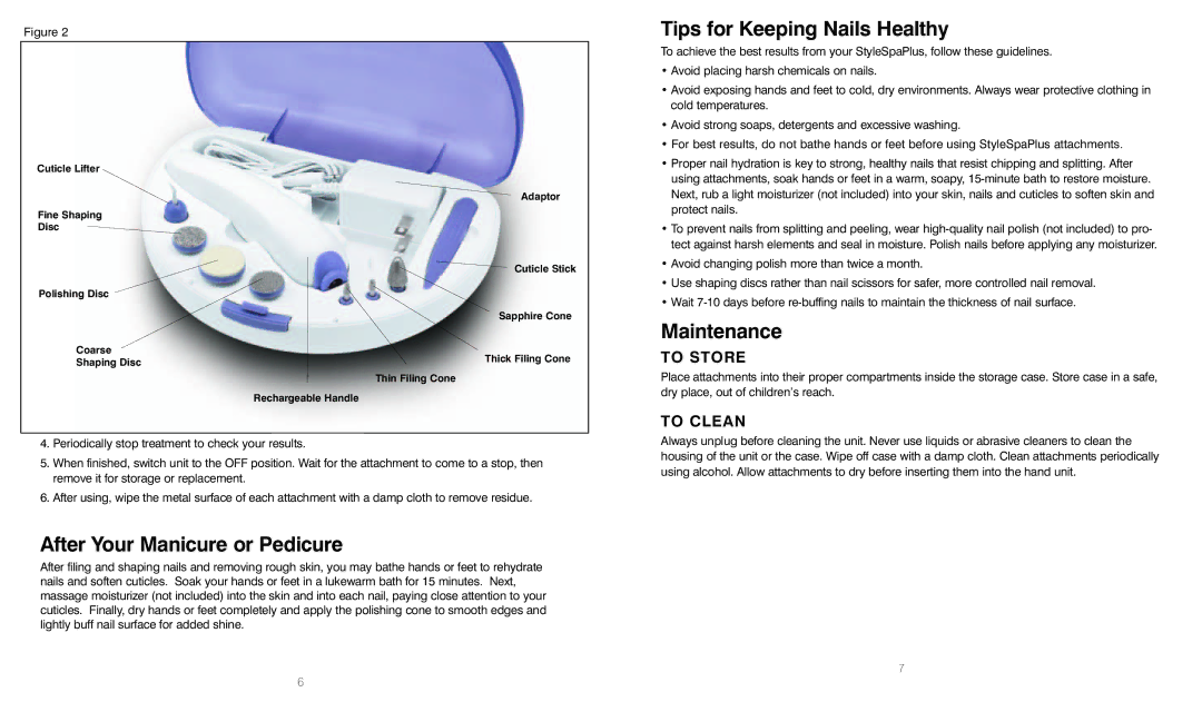 HoMedics Pedicure Foot Spa After Your Manicure or Pedicure, Tips for Keeping Nails Healthy, Maintenance, To Store 